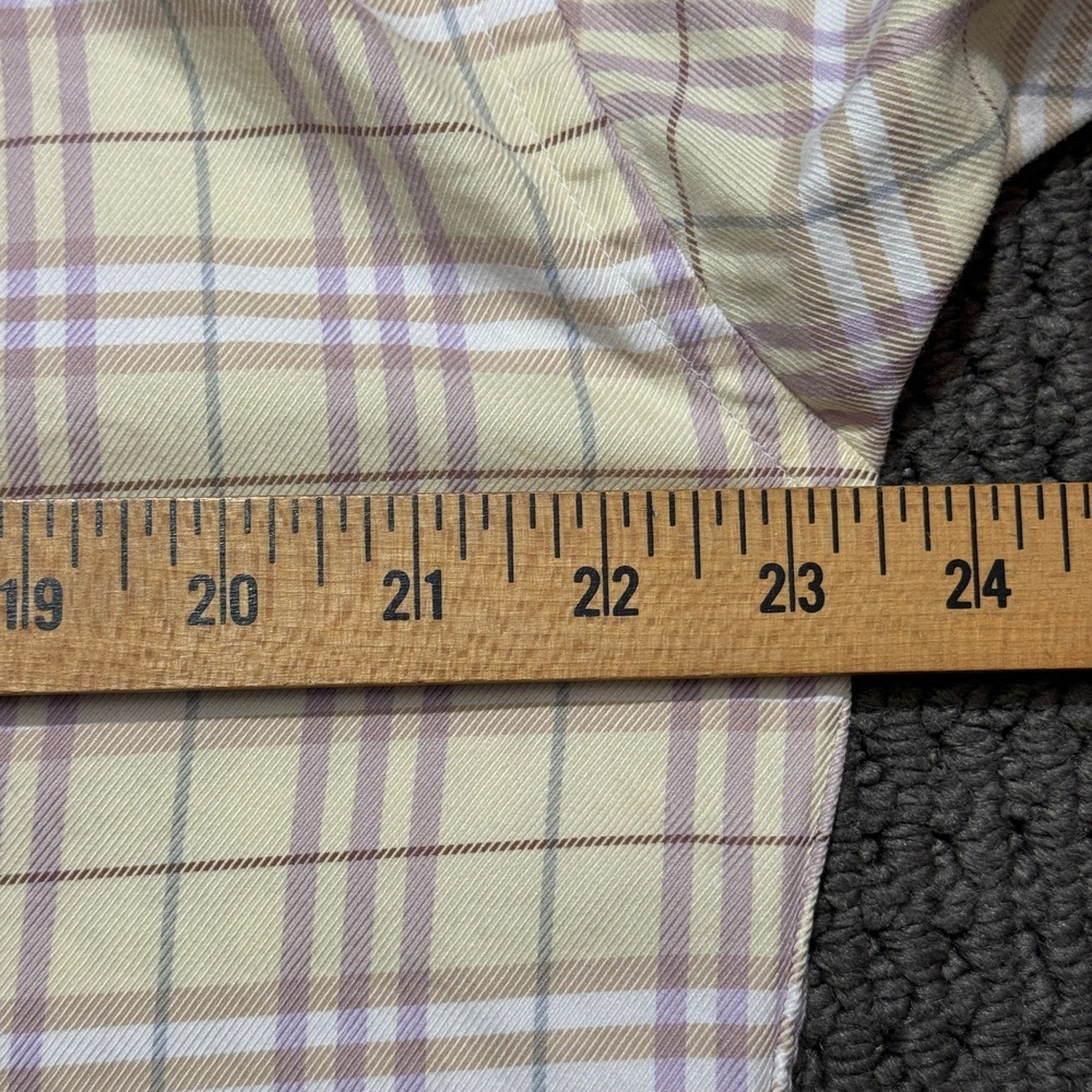 Burberry London Flannel Shirt Mens Medium Check Plaid Button Long Sleeve USA‎ - Picture 5 of 7